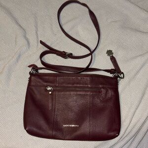 LUCKY brand small crossbody burgundy NWOT